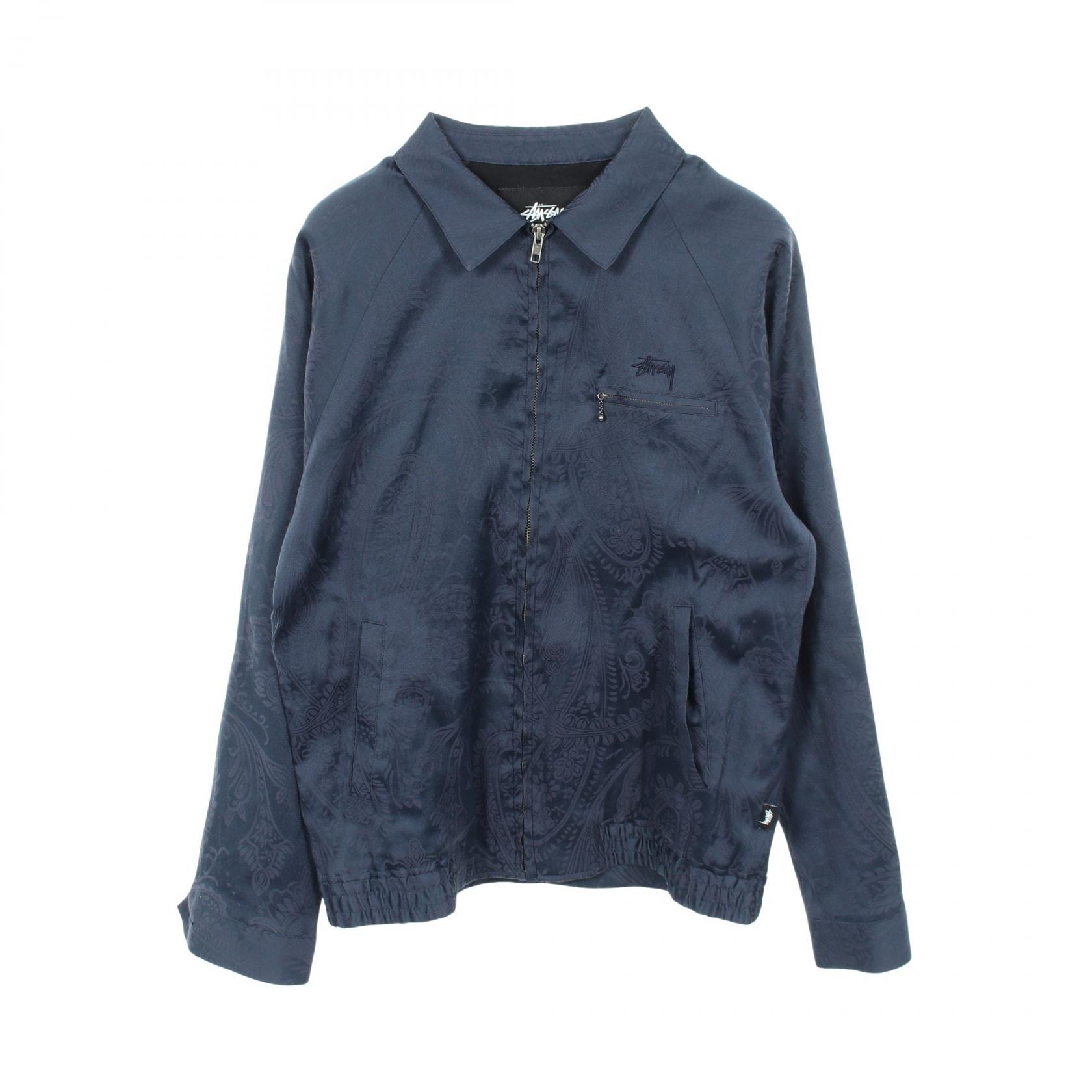 ステューシー STUSSY ペイズリー柄 衣料品 アウター ポリエステル メンズ ネイビー系 【中古】
