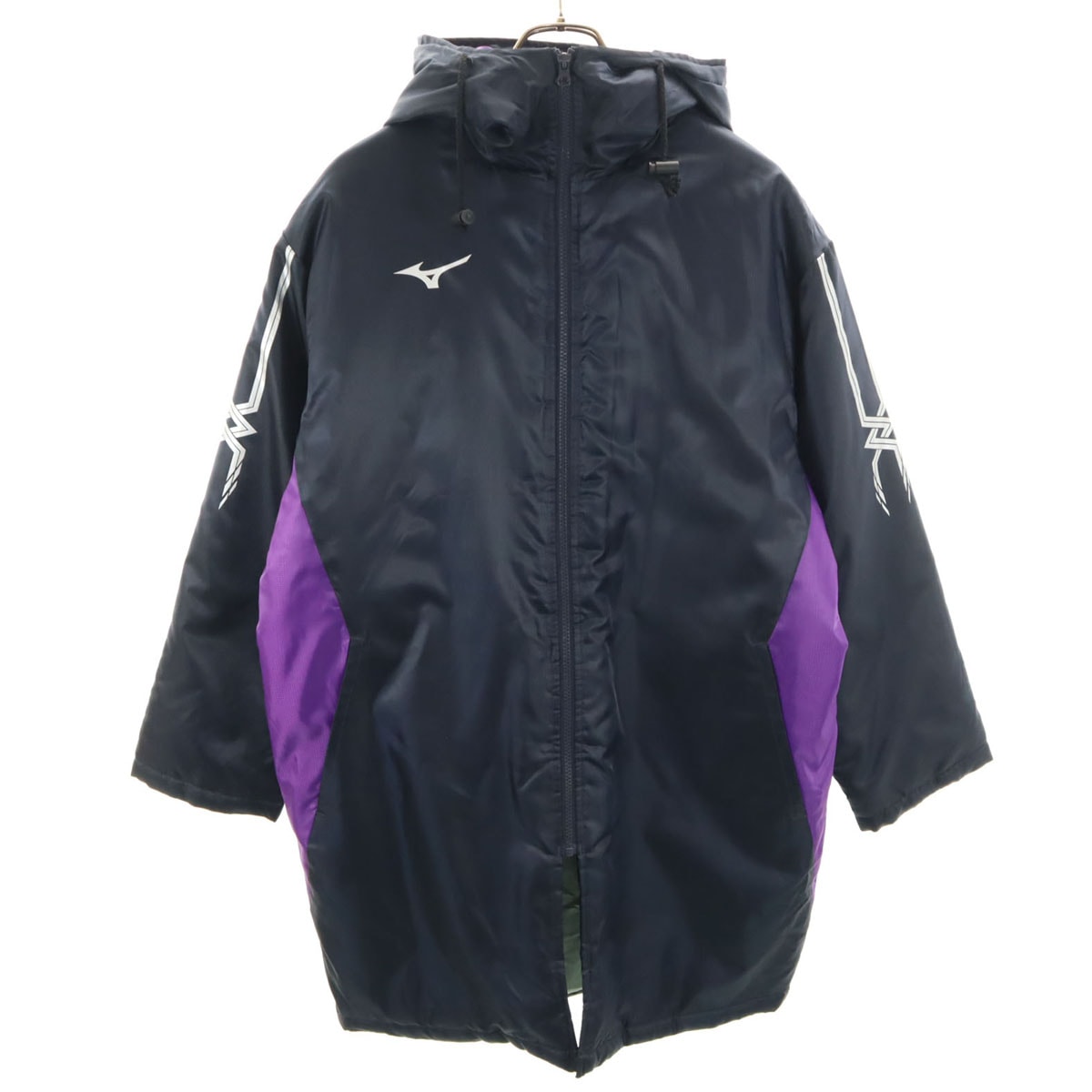 Mizuno ミズノ トレーニング 中綿 ベンチコート M ネイビー