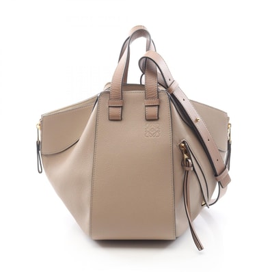 ロエベ LOEWE ハンモックバッグ スモール WAY ハンドバッグ バッグ レザー レディース ベージュ系 A538S35X51 【中古】