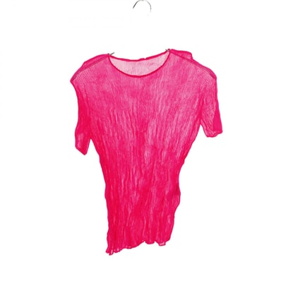 イッセイミヤケ ISSEY MIYAKE プリーツ 衣料品 トップス ポリエステル レディース ピンク系 IM71-FJ502 【中古】