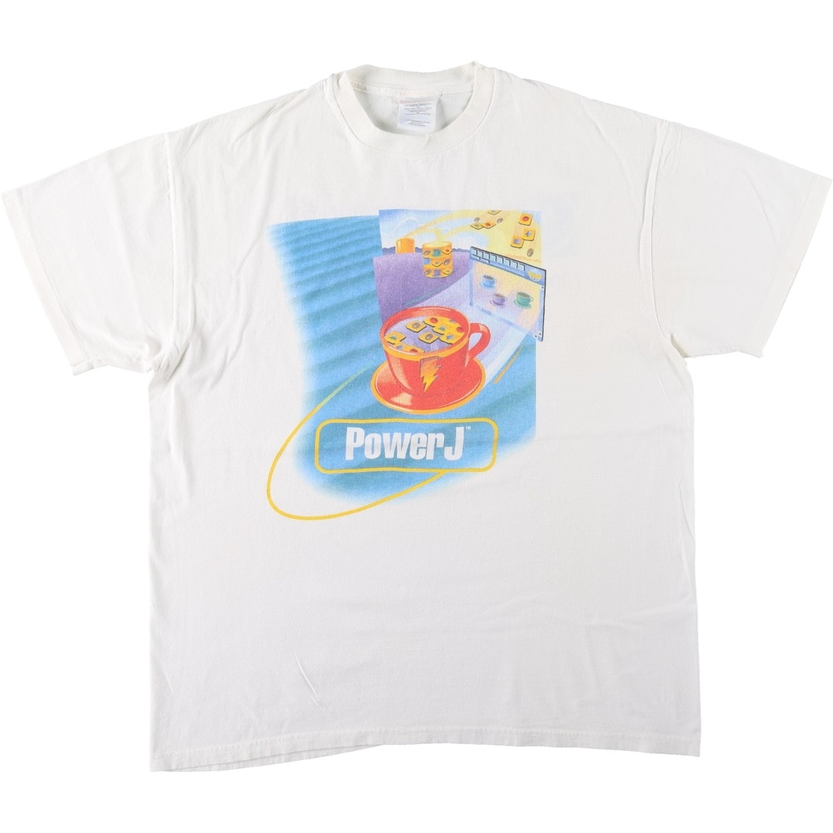 古着 90年代 ヘインズ Hanes Powersoft アドバタイジングTシャツ USA製 メンズXL相当 ヴィンテージ/eaa669865