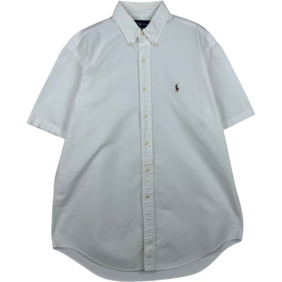 古着 ラルフローレン Ralph Lauren CLASSIC FIT 半袖 ボタンダウンシャツ メンズL相当/eaa641065