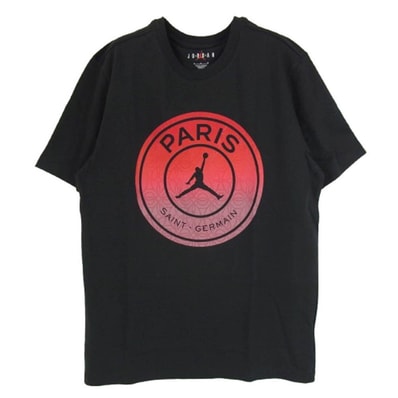 NIKE ナイキ Tシャツ FV7728-045 JORDAN BRAND MJ PSG SS LOGO TEE ジョーダン PSG ロゴ S/S Tシャツ チャコール系 M【極上美品】【中古】