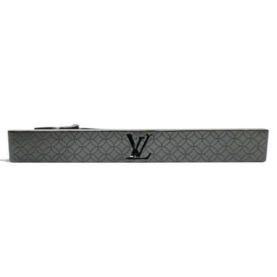 LOUIS VUITTON 希少 極美品 ルイヴィトン パンス クラヴァット シャンゼリゼ M65045 メタル AN0151 ブラック ガンメタル タイバー タイピン アクセサリー LV ヴィトン Aランク 中古 鑑定済 ヴィトンネクタイピン