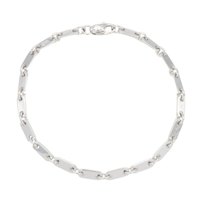 カルティエ CARTIER フィガロ ブレスレット ブレスレット アクセサリー K18WG(ホワイトゴールド) メンズ レディース シルバー系 【中古】