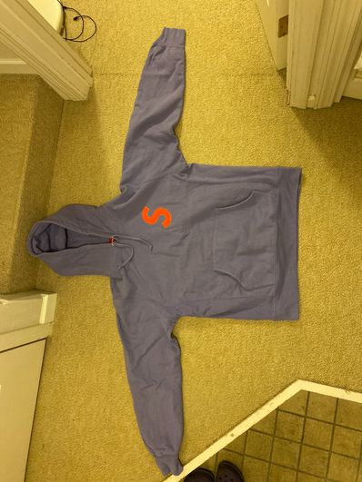 Supreme S Logo Hooded Sweatshirt "Light Violet" (19FW)