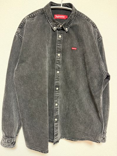 Supreme Small Box Shirt "Washed Black" (24SS)