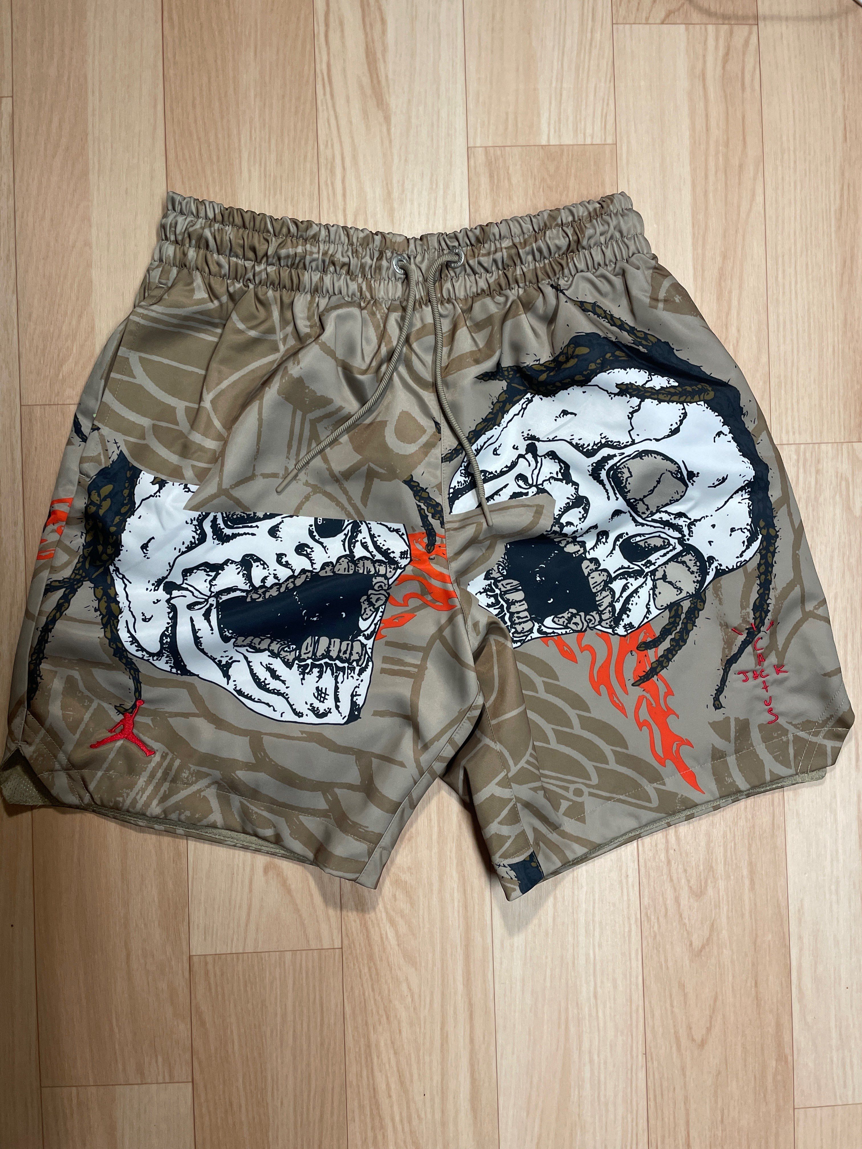 Air Jordan x Travis Cactus Jack Pool Short "Khaki Desert"