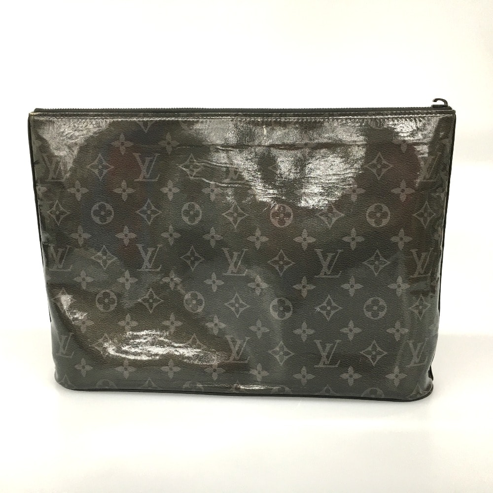 △△LOUIS VUITTON ルイヴィトン  モノグラム エクリプス グレーズ ポシェット コスモス  クラッチバッグ M63373