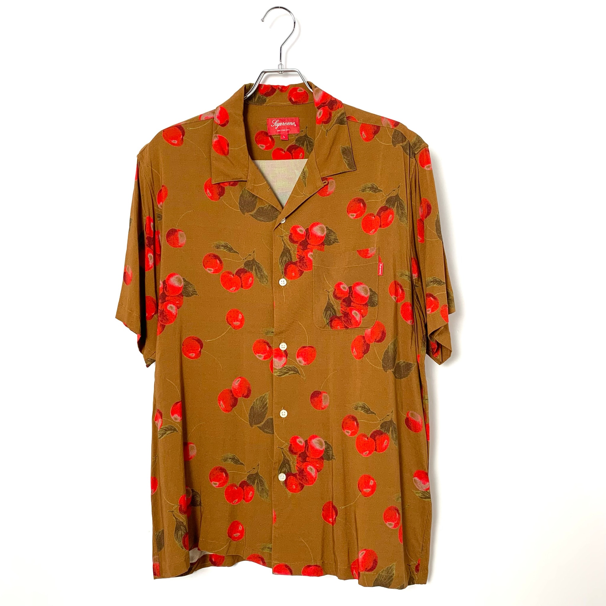 Supreme Cherry Rayon S/S Shirt "Yellow"