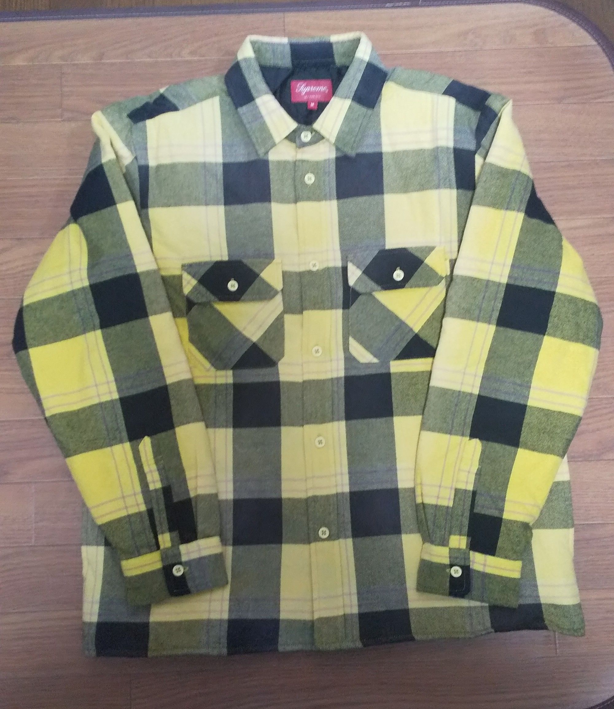 Supreme Quilted Flannel Shirt "Yellow"
