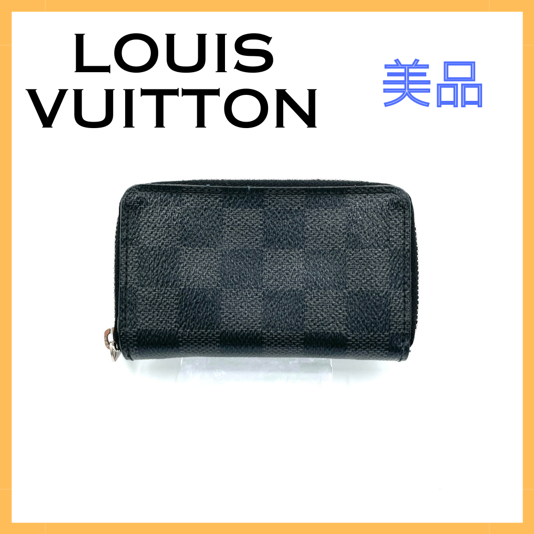 美品 ヴィトン ジッピーパース　グラフィット N63076 ルイヴィトン 財布 ダミエグラフィット ジッピー N63076 (Louis