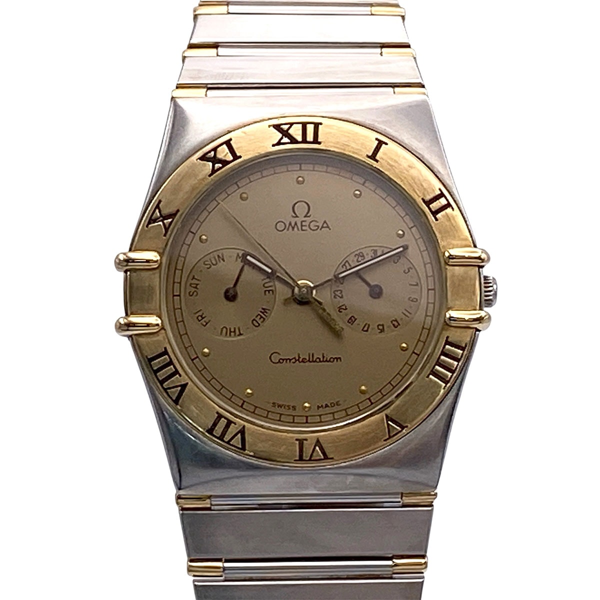 OMEGA オメガ コンステレーション デイデイト クオーツ 33mm 18K/SS 腕時計 396.1069 ステンレススチール K18ゴールド シルバー ゴールド クオーツ  メンズ【中古】