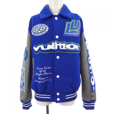 ルイヴィトン LOUIS VUITTON エンブロイダードバーシティブルゾン HPL66ECAW スタジャン