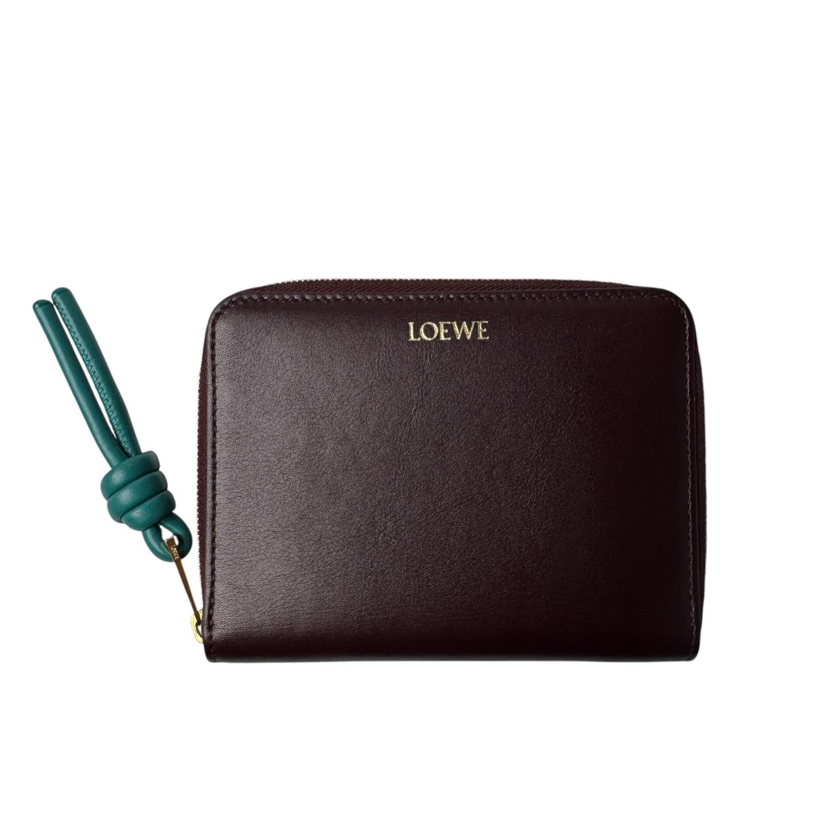 ロエベ LOEWE ノット コンパクト ジップアラウンド ウォレット レディース