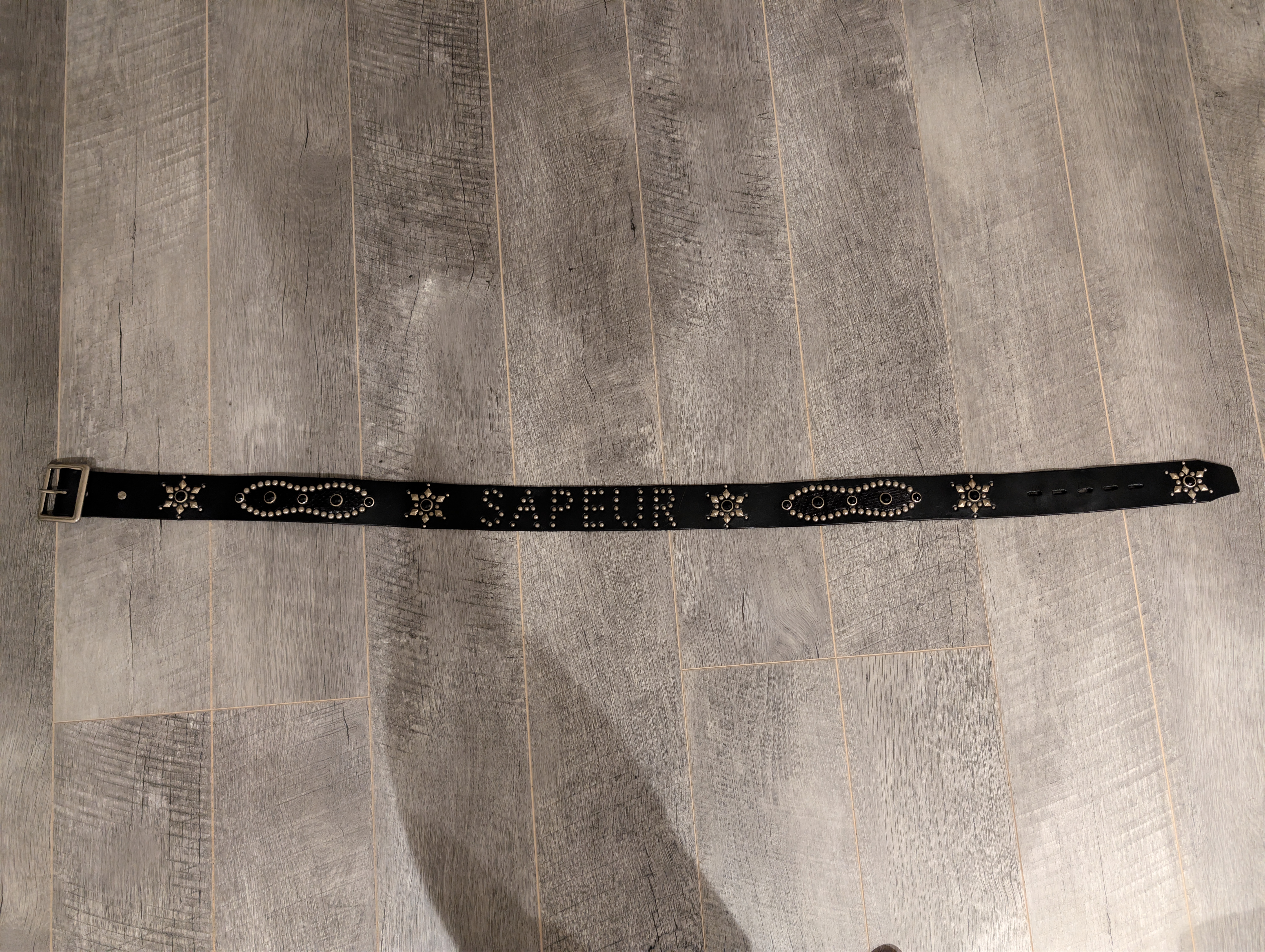 SAPEur x HTC New Peanut Belt "Black"