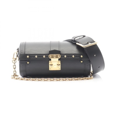 ルイ・ヴィトン LOUIS VUITTON パピヨン トランク ショルダーバッグ バッグ レザー エピ ノワール レディース ブラック系 M58655 【中古】