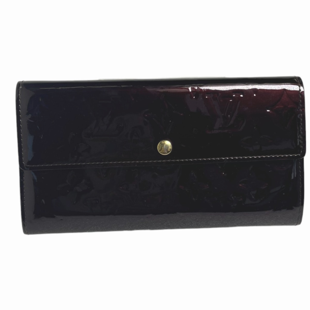 ルイヴィトン LOUIS VUITTON 2つ折ファスナー付 M93524 ヴェルニ 長財布