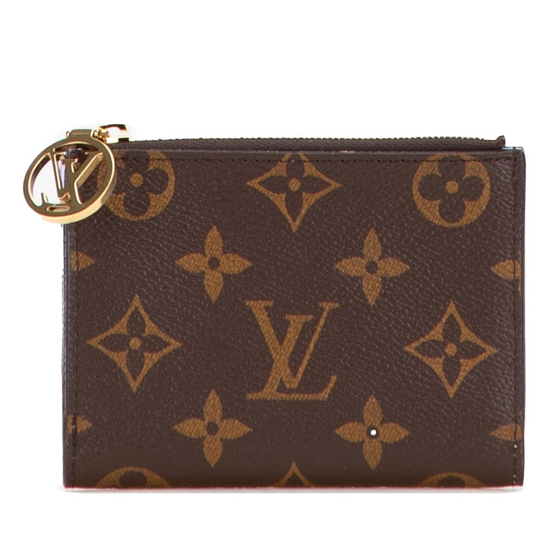 ルイ ヴィトン モノグラム ポルトフォイユ リサ 二つ折り財布 M82415 ブラウン PVC レザー レディース LOUIS VUITTON 中古