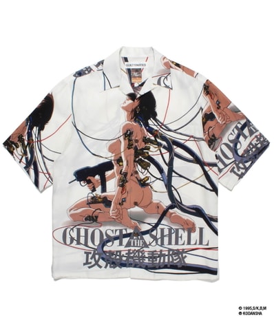 WACKO MARIA Ghost In The Shell / Kokakukidotai / Hawaiian Shirt #2 "White"