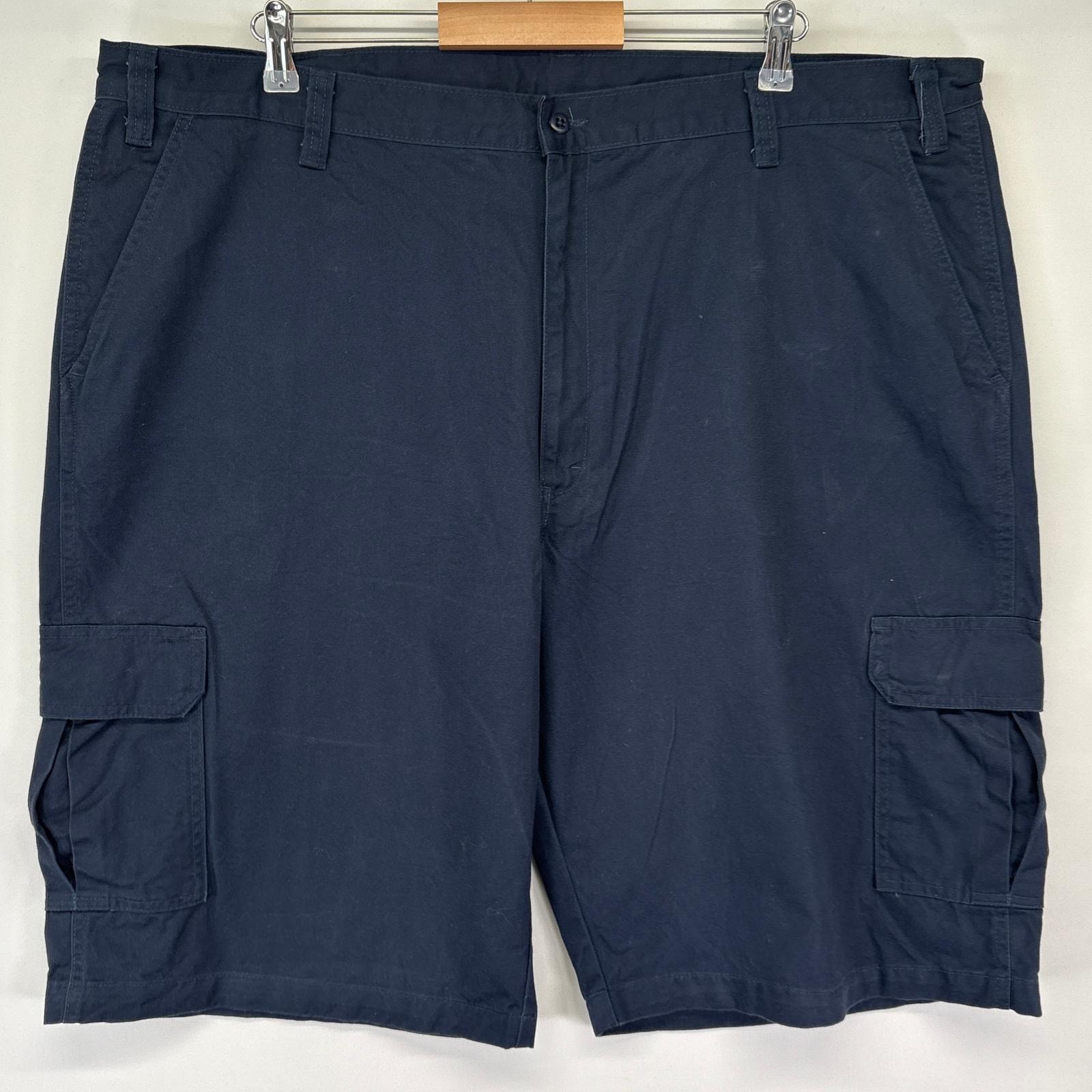 古着 ディッキーズ Dickies ショートパンツ カーゴ ワーク 大きいサイズ ワンポイントロゴ ハーフ 半ズボン 短パン w44  ネイビー メンズ