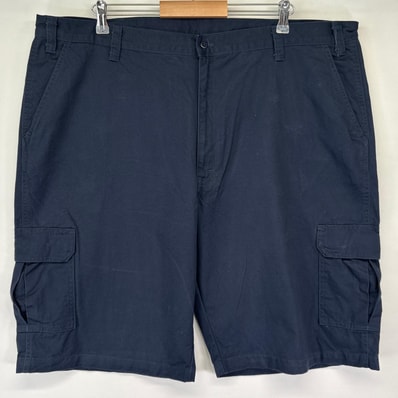 古着 ディッキーズ Dickies ショートパンツ カーゴ ワーク 大きいサイズ ワンポイントロゴ ハーフ 半ズボン 短パン w44 ネイビー メンズ