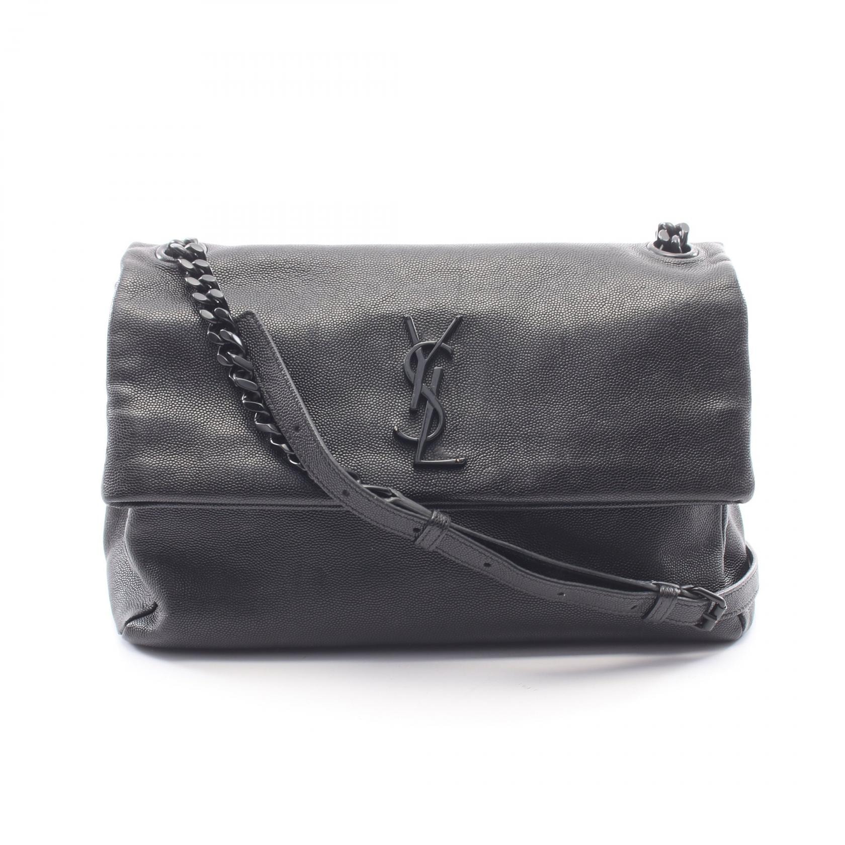 サンローランパリ SAINT LAURENT PARIS ウェストハリウッド モノグラム ショルダーバッグ バッグ レザー レディース ブラック系 438176 【中古】