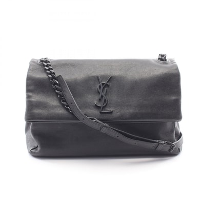サンローランパリ SAINT LAURENT PARIS ウェストハリウッド モノグラム ショルダーバッグ バッグ レザー レディース ブラック系 438176 【中古】