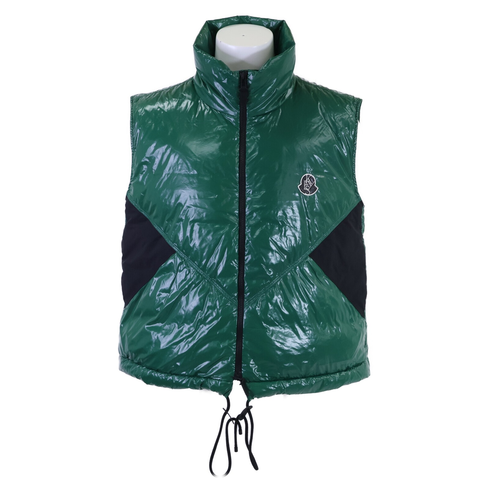モンクレール GENIUS x ALICIA KEYS 23SS CHELSEA/チェルシー シャイニーナイロン コラボロゴ W-ZIP ダウンベスト O