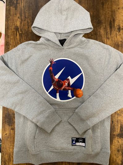 Air Jordan x Fragment Image Pullover Hoodie "Grey"
