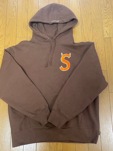Supreme S Logo Hooded Sweatshirt "Brown" (22FW)