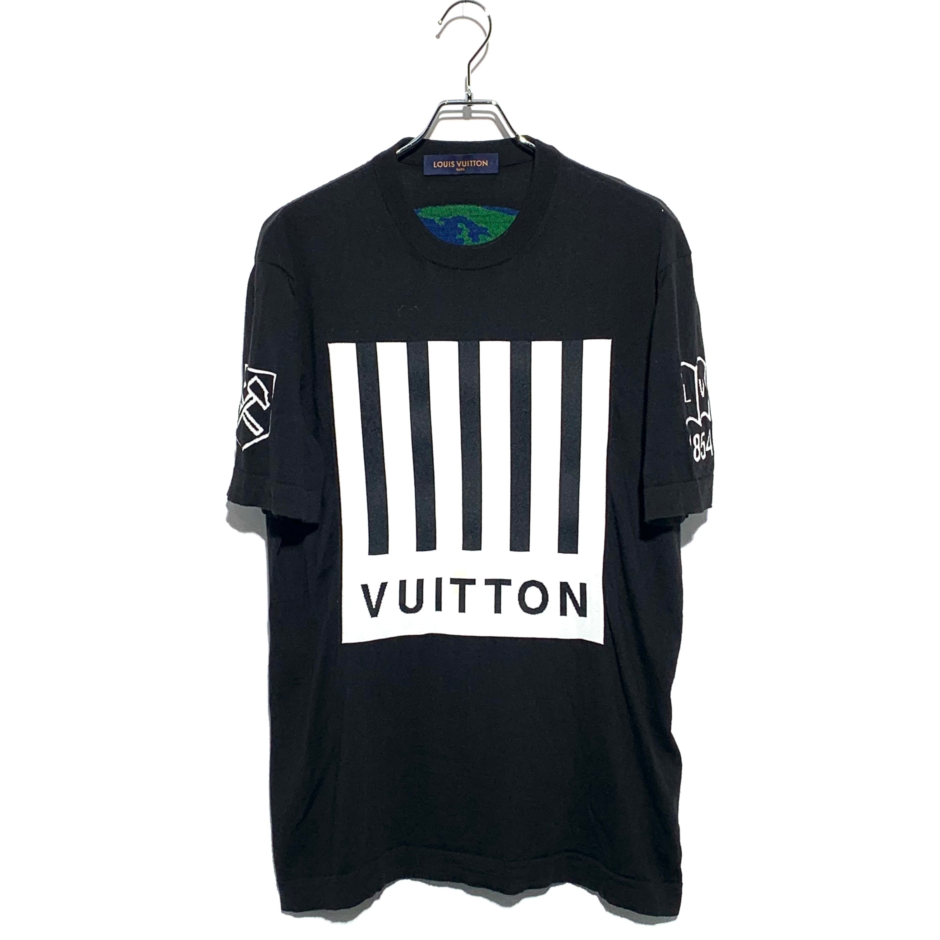 Louis Vuitton バーコードアンドアースニットTシャツ Black