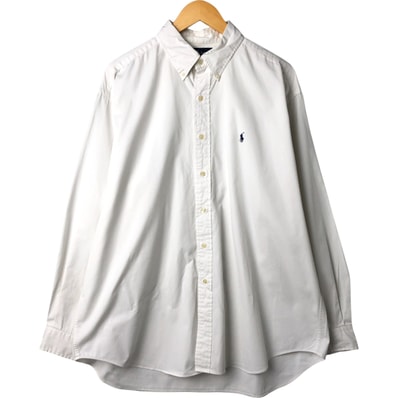 古着 ラルフローレン Ralph Lauren BLAKE 長袖 ボタンダウンシャツ メンズXL相当/eaa560287