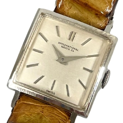 IWC インターナショナルウォッチカンパニー レディース シャフハウゼン スクエア 手巻き アンティーク ベルト社外 腕時計 正規品 / C292