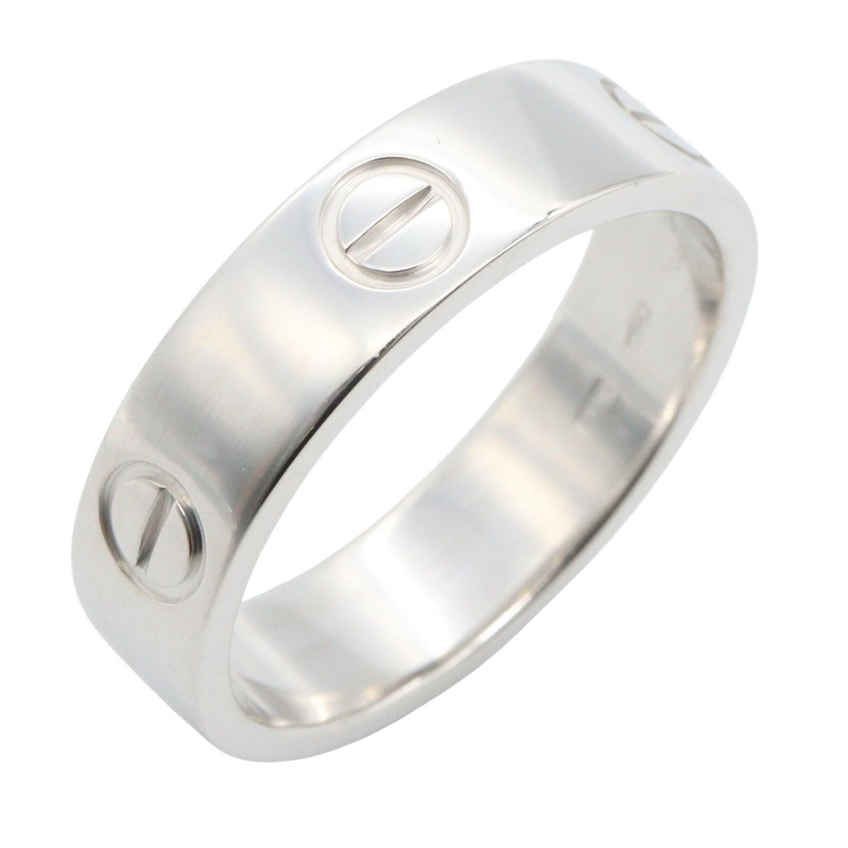 カルティエ CARTIER ラブリング リング・指輪 ジュエリー K18WG(ホワイトゴールド) メンズ レディース シルバー系 B4084700 【中古】