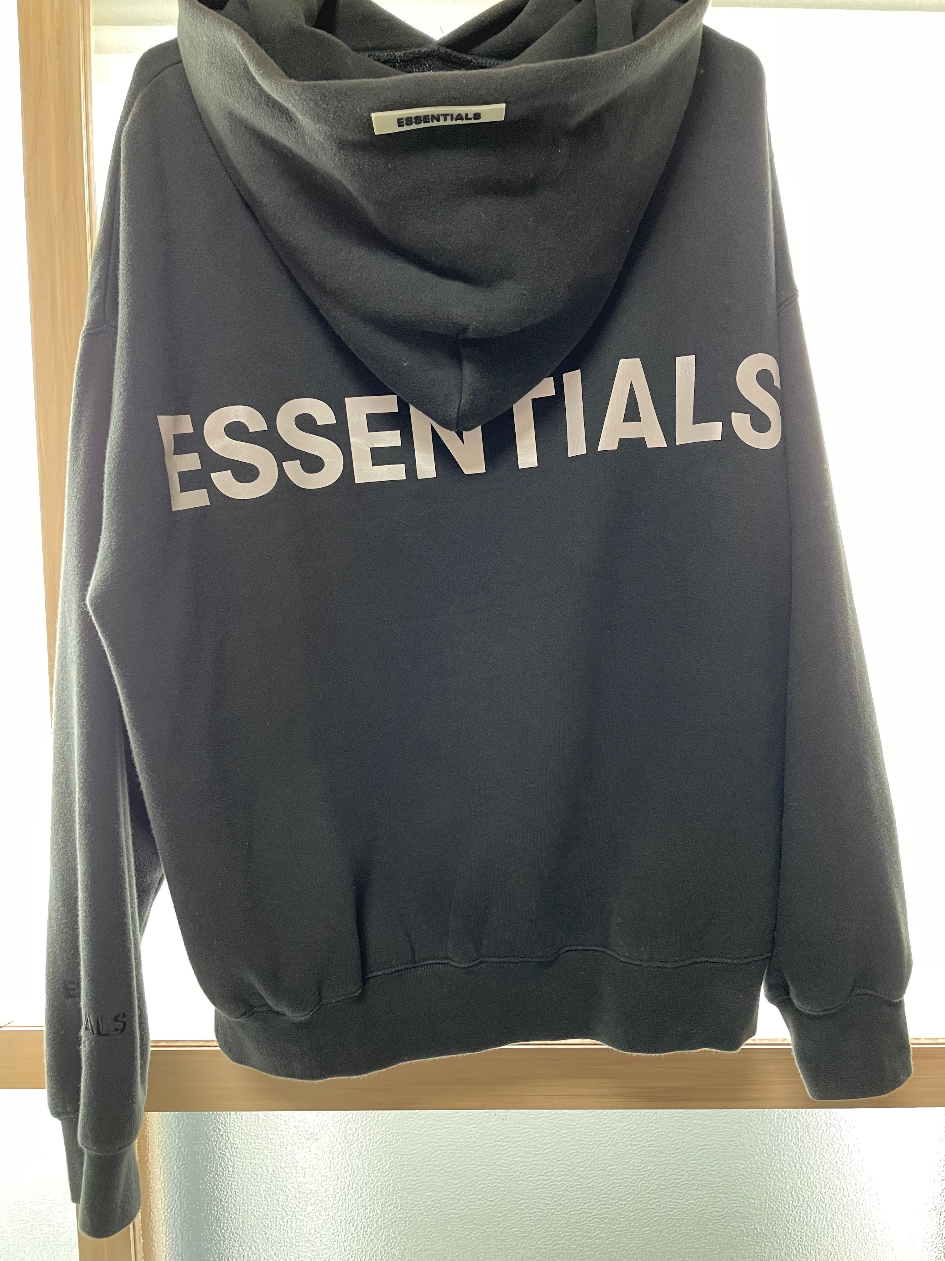 FEAR OF GOD ESSENTIALS 3M logo Pullover Hoodie "Black"