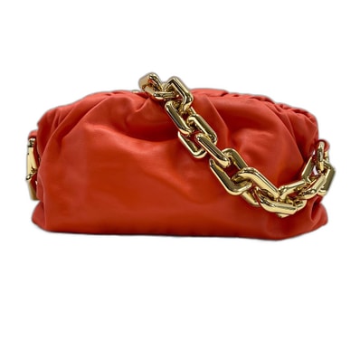 ボッテガヴェネタ BOTTEGAVENETA ザ ・チェーンポーチ ポーチ レザー【中古】