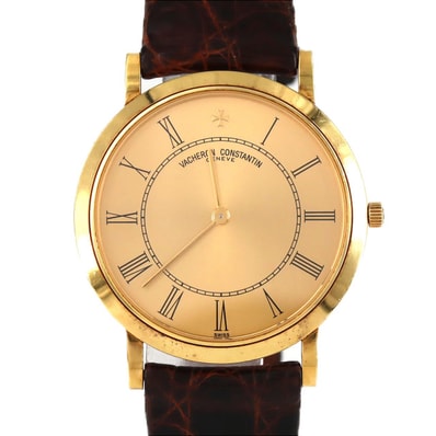 【ノーメンテナンス還元価格】ヴァシュロン・コンスタンタン エクストラフラット YG 34070/000J-7613 YG 手巻