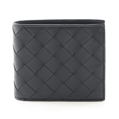 ボッテガヴェネタ BOTTEGA VENETA イントレチャート 二つ折り財布 財布 レザー メンズ ブラック系 749412VCPQ48803 【新品】