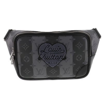 LOUIS VUITTON ルイ・ヴィトン モジュラー スリングバッグ LVスクエアード ボディバッグ M59338 モノグラムエクリプス グレー ブラック メンズ【中古】