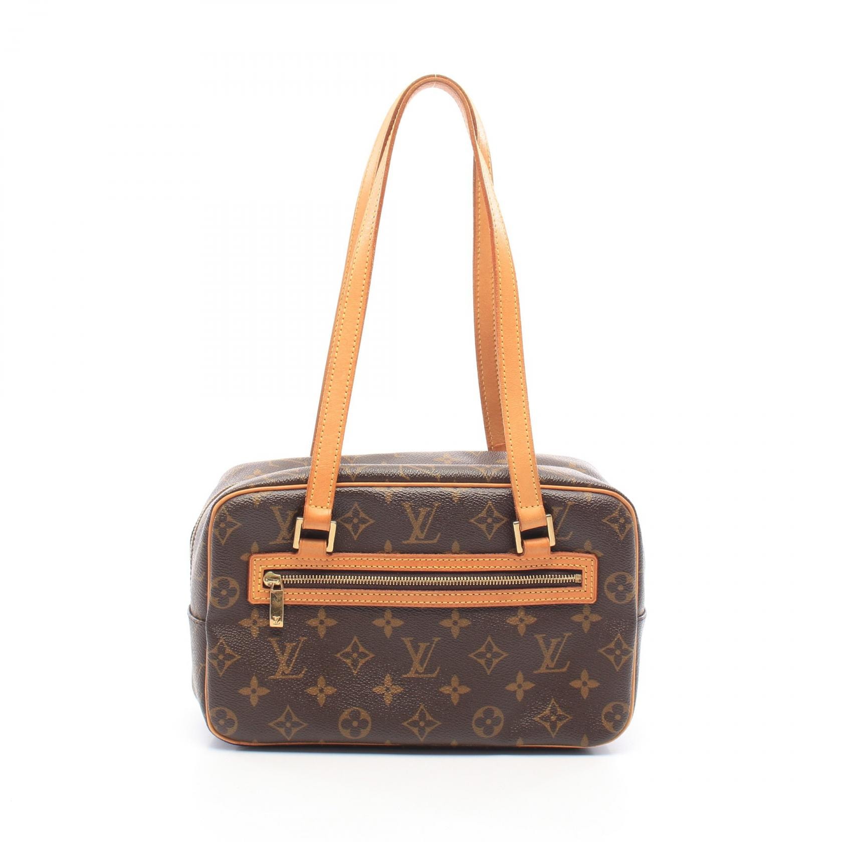ルイ・ヴィトン LOUIS VUITTON シテMM モノグラム ショルダーバッグ バッグ PVCコーティングキャンバス レザー レディース ブラウン系 M51182 【中古】