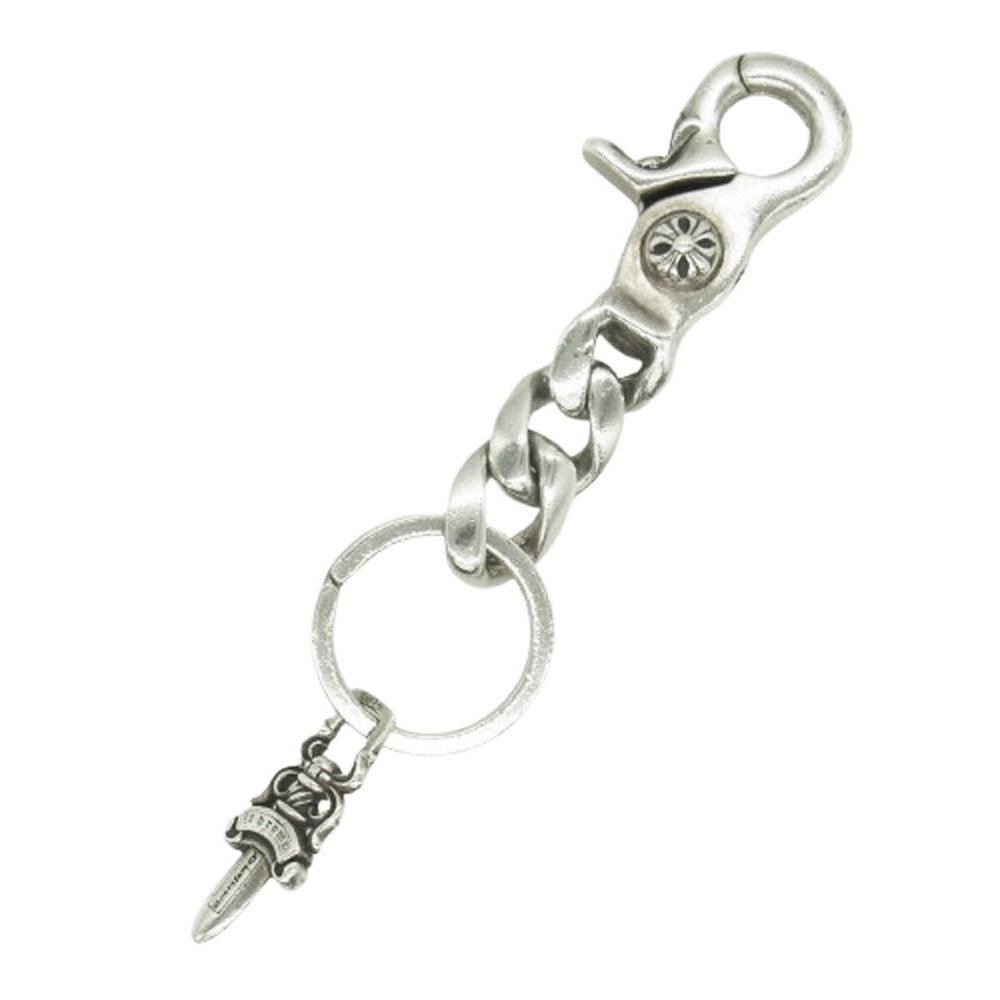 Chrome Hearts Key Ring Classic Link Short / Dagger "Silver"