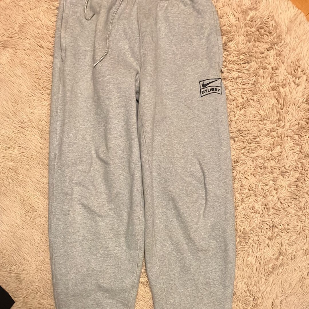 Stussy x Nike Fleece Pants (US Size) "Grey" DO9340-063