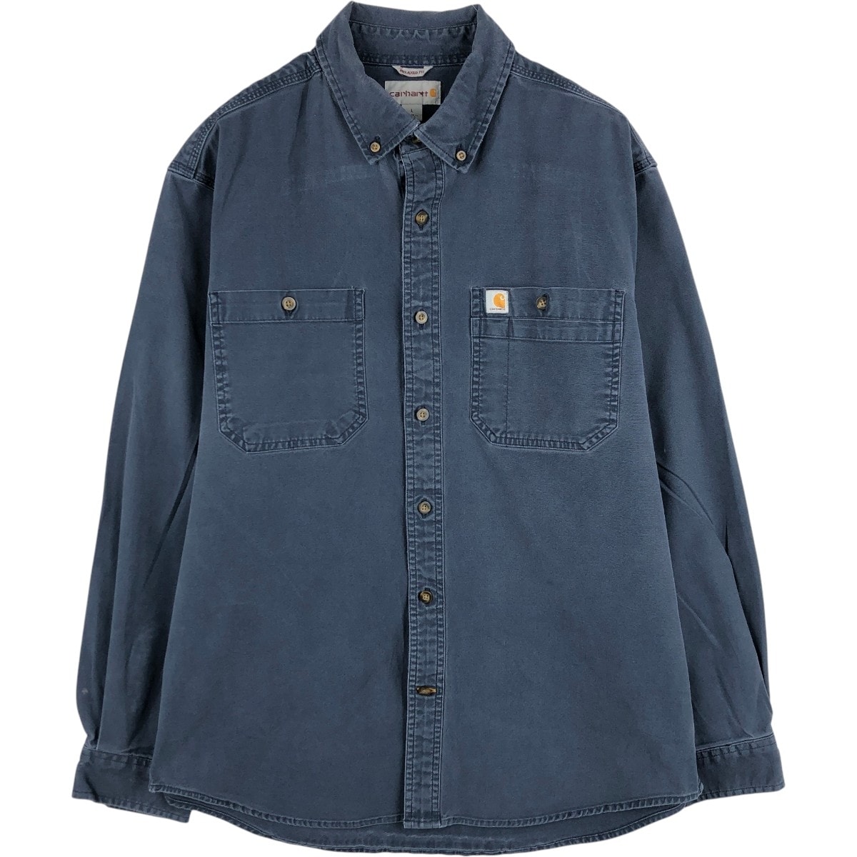 古着 カーハート Carhartt RELAXED FIT 長袖 ボタンダウン ワークシャツ メンズL相当/eaa674897