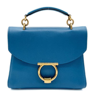 Salvatore Ferragamo サルヴァトーレフェラガモ マーゴット ショルダーバッグ
レザー ブルー レディース
【中古】
