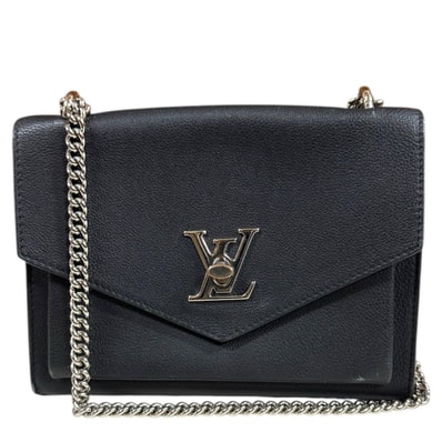 ルイヴィトン マイロックミー・チェーン ショルダーバッグ レザー M51418 ブラック レディース LOUIS VUITTON 中古