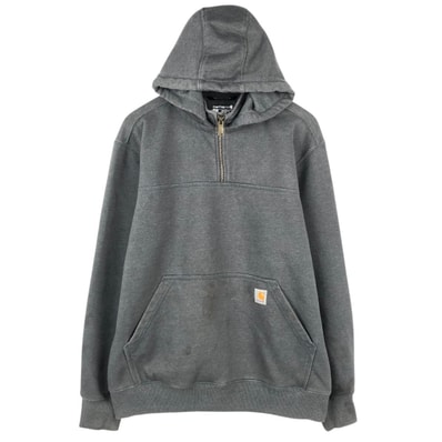 古着 カーハート Carhartt LOOSE FIT RAIN DEFENDER スウェットハーフジップパーカー メンズL相当/eaa671692