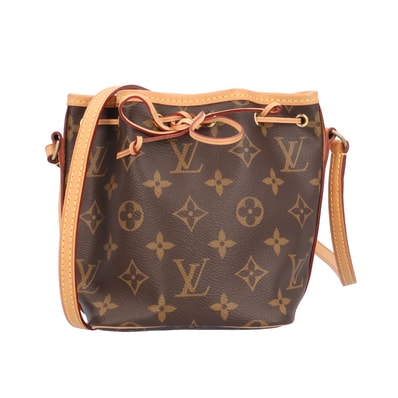 ルイヴィトン ナノノエ モノグラム ショルダーバッグ モノグラムキャンバス M41346 ブラウン レディース LOUIS VUITTON 中古
