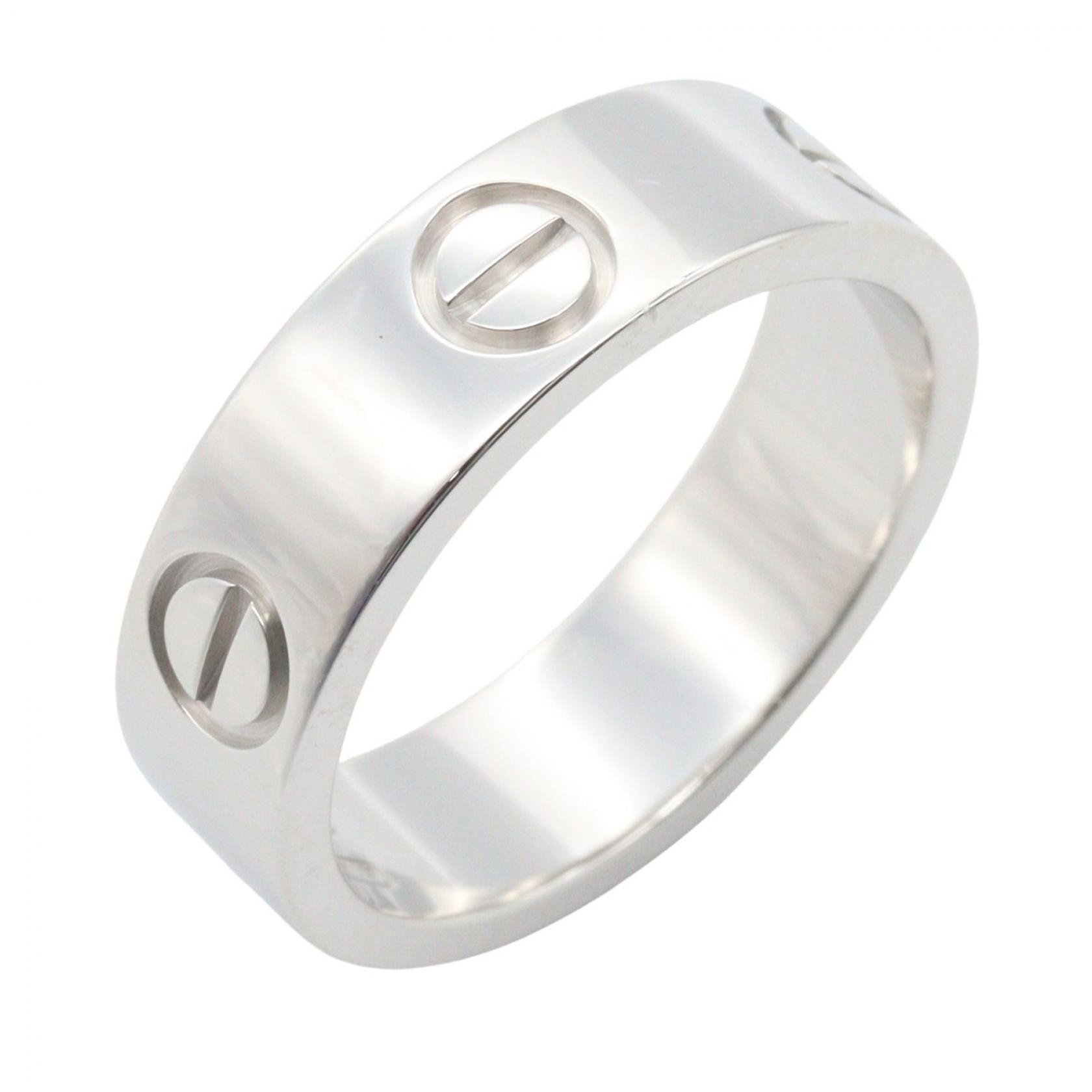 カルティエ CARTIER ラブリング リング・指輪 ジュエリー K18WG(ホワイトゴールド) メンズ レディース シルバー系 B4084700 【中古】