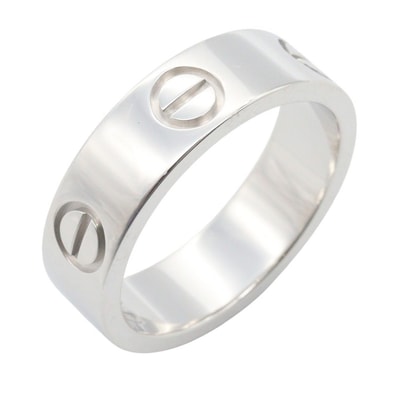 カルティエ CARTIER ラブリング リング・指輪 ジュエリー K18WG(ホワイトゴールド) メンズ レディース シルバー系 B4084700 【中古】